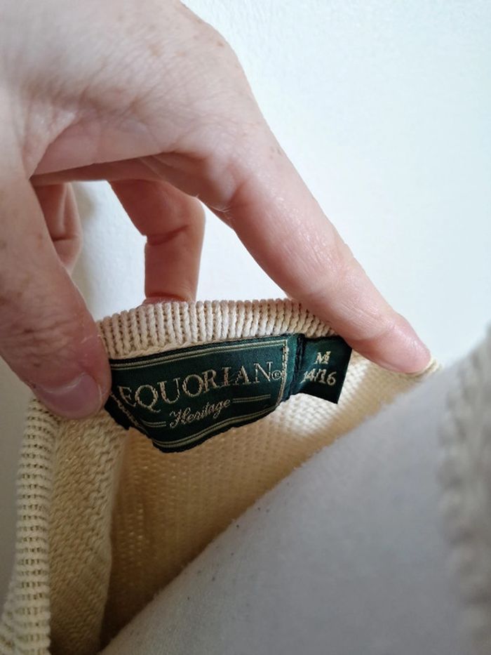 Pull equorian héritage unisexe homme femme ado M 14/16 #F38M-096 - photo numéro 3