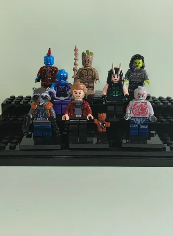 Les gardiens de la galaxie - lot de 8 Mini figurines au format Lego