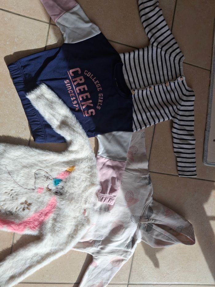 Lot pull 3 ans fille hiver
