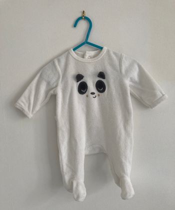 grenouillère décor ourson bébé 1 mois