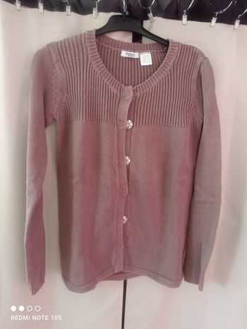 Gilet cardigan à pression femme taille S/36 La Redoute création