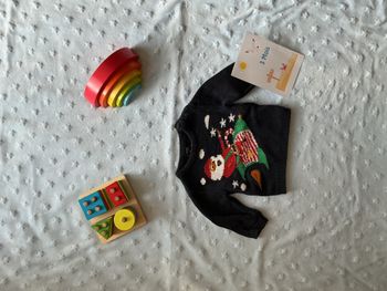 pull bleu marine de Noël 3 mois kiabi