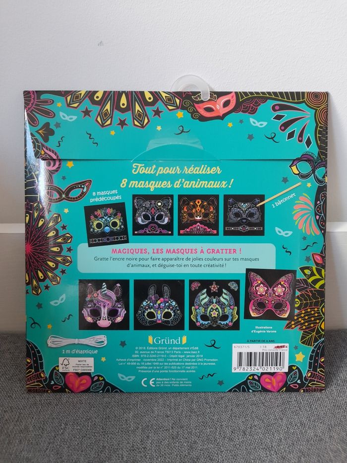 Loisirs créatifs : Mes créations Masques à gratter Neuf Grund - photo numéro 4