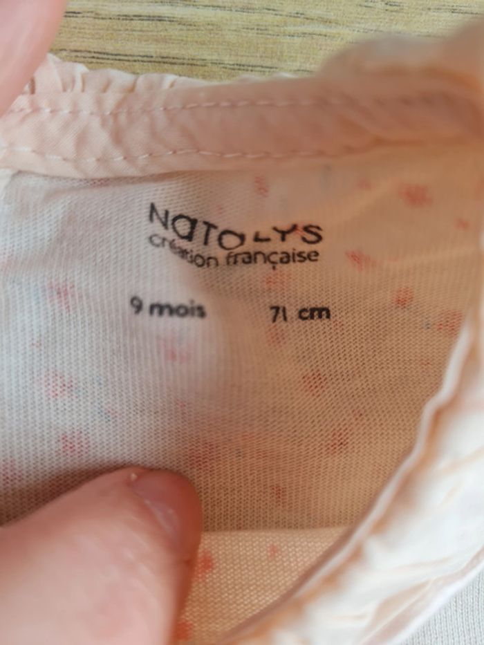 Tshirt ML fleuri 9 mois Natalys - photo numéro 2