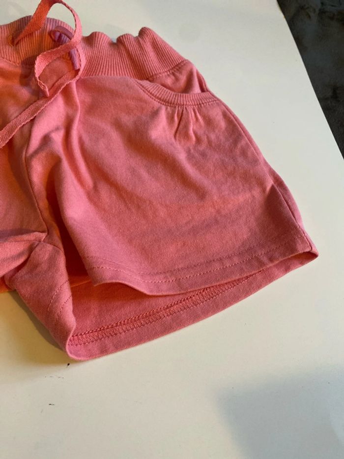 Short rose à cordon et à poche pour enfants filles - photo numéro 4