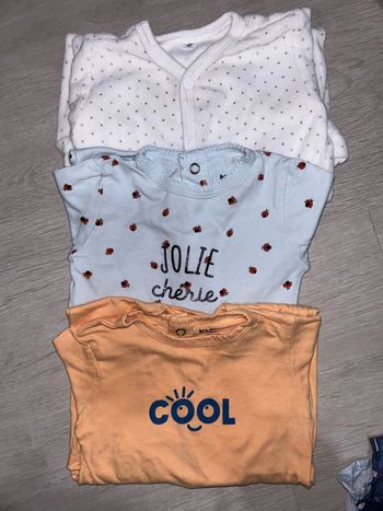 Lot de 3 pyjamas bébé fille
