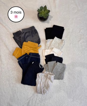 🌹Lot de pantalons et leggings bébé 3 mois🌹