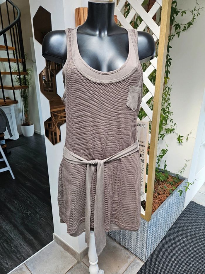 Edc Esprit robe tunique marron taille L - photo numéro 2