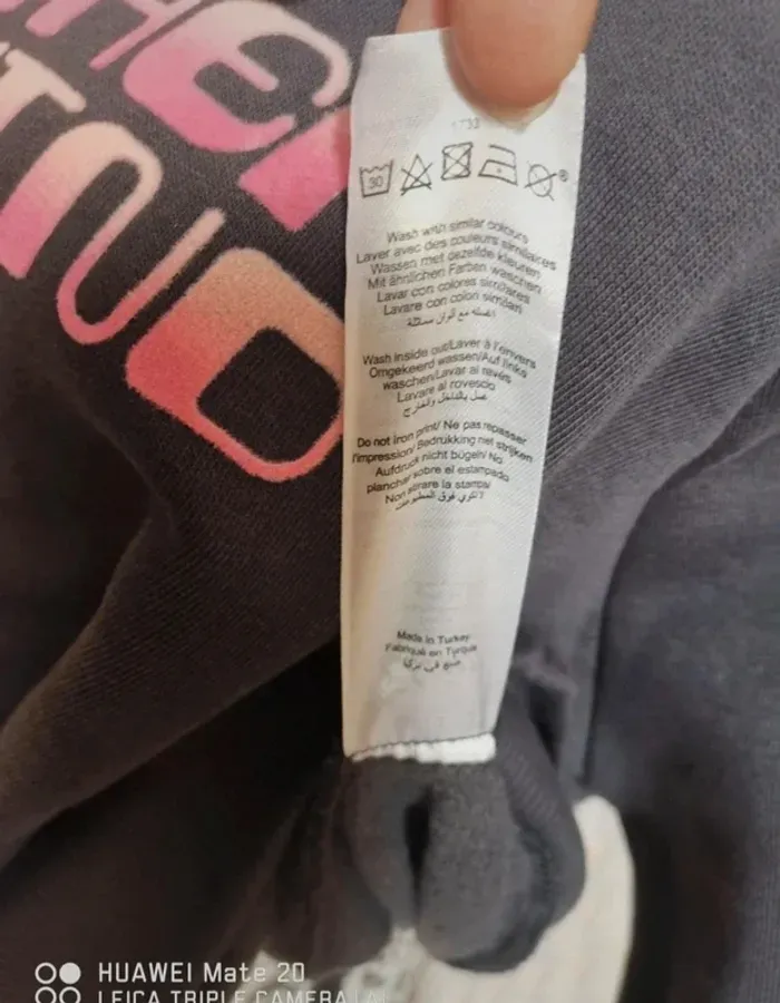 💕 Jolie Sweat col montant  ETAM "Leave Them All Behind" femme TL / 40💕 - photo numéro 8