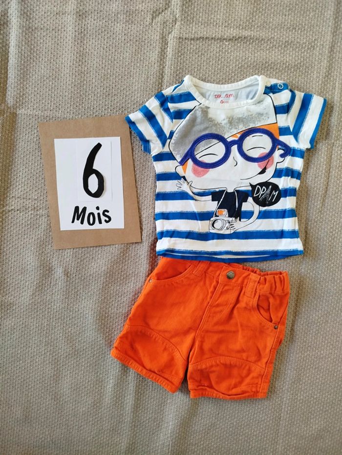 Ensemble tee shirt/short 6M