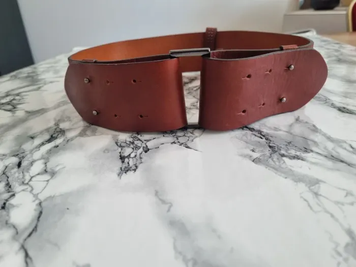 Ceinture en cuir marron neuve Caroll - photo numéro 19