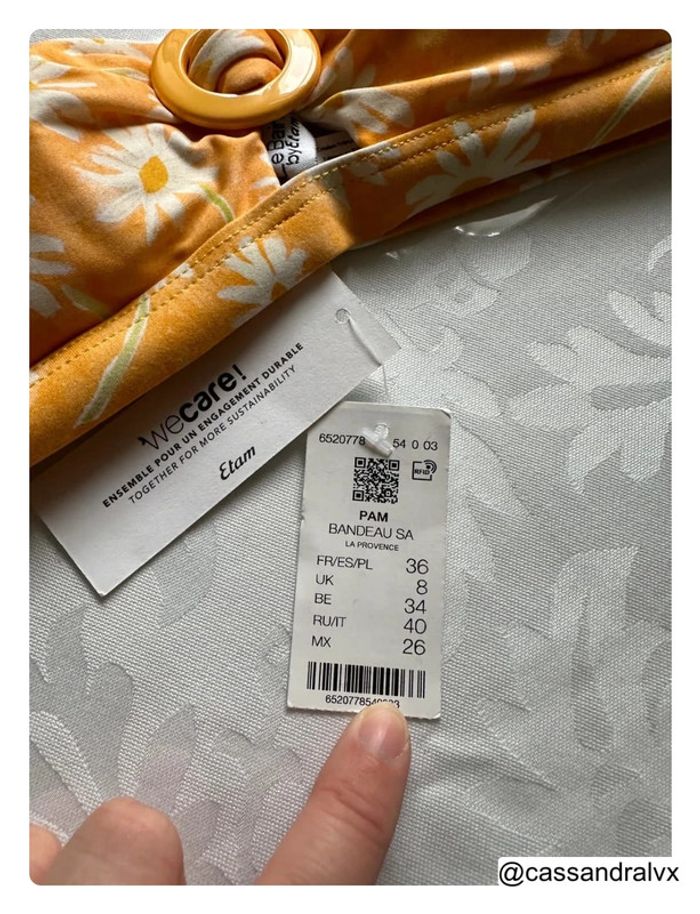 Haut de maillot de bain bandeau - Etam - photo numéro 2