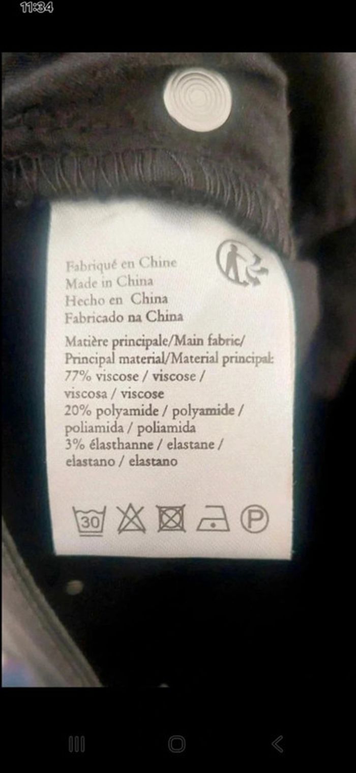 Pantalon slim noir effet cuir T38-M - photo numéro 6