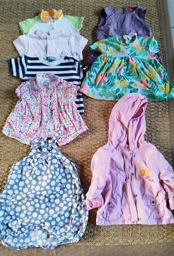 Robes et tee shirts 6 mois