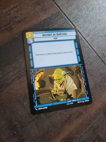 Carte Star Wars Unlimited Instant de quiétude