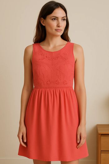 Robe rose ajourée Naf Naf – Taille 40