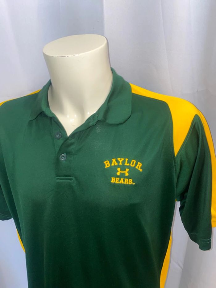 Polo vert/jaune Baylor Bears Under Amour taille XL - n4j - photo numéro 2