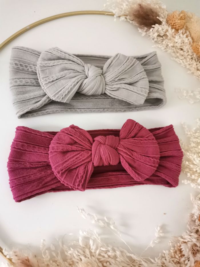 Lot de 2 bandeaux neufs petite fille ou bébé - photo numéro 2