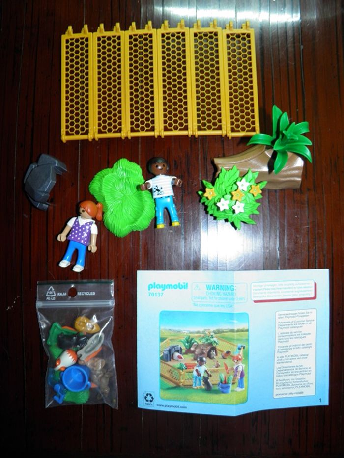 Playmobil 70137 Enfants avec petits animaux Complet + Boîte - photo numéro 4