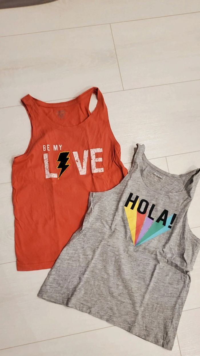 Lot de 2 débardeurs fille Kiabi 8 ans - photo numéro 2