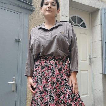 Haut style militaire vintage pour s/m