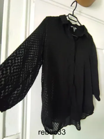 Blouse fluide mouchetée fluide