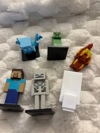 Lot de 6 figurines minecraft