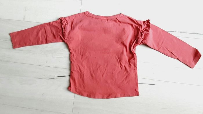 Vêtement fille tee-shirt manches longues fuschia motif lapin Du pareil au même DPAM 4 ans - photo numéro 3