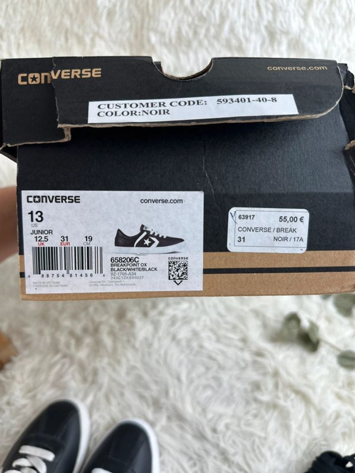 Paire de basket Converse coloris noir taille 31 - photo numéro 7