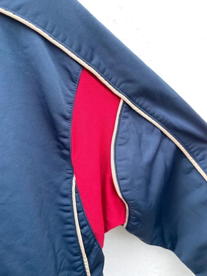 Nike navy blue red track jacket windbreaker Veste coupe-vent Mens Size S - photo numéro 8
