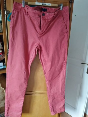 Pantalon cargo mixte rose