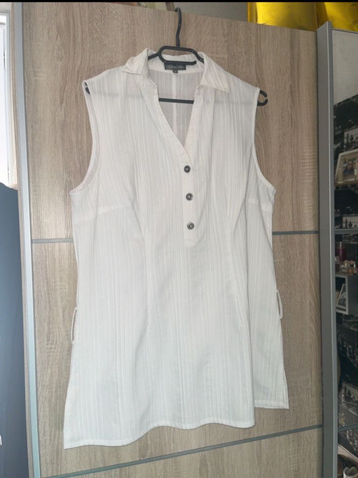 Robe été blanche - taille 46 - Clara Vitti