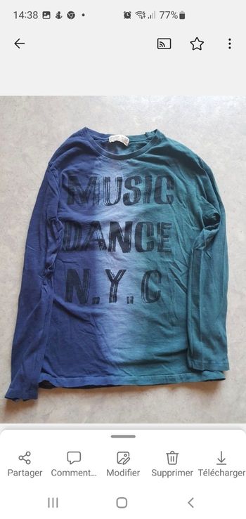 Tee shirt  manches longues zara