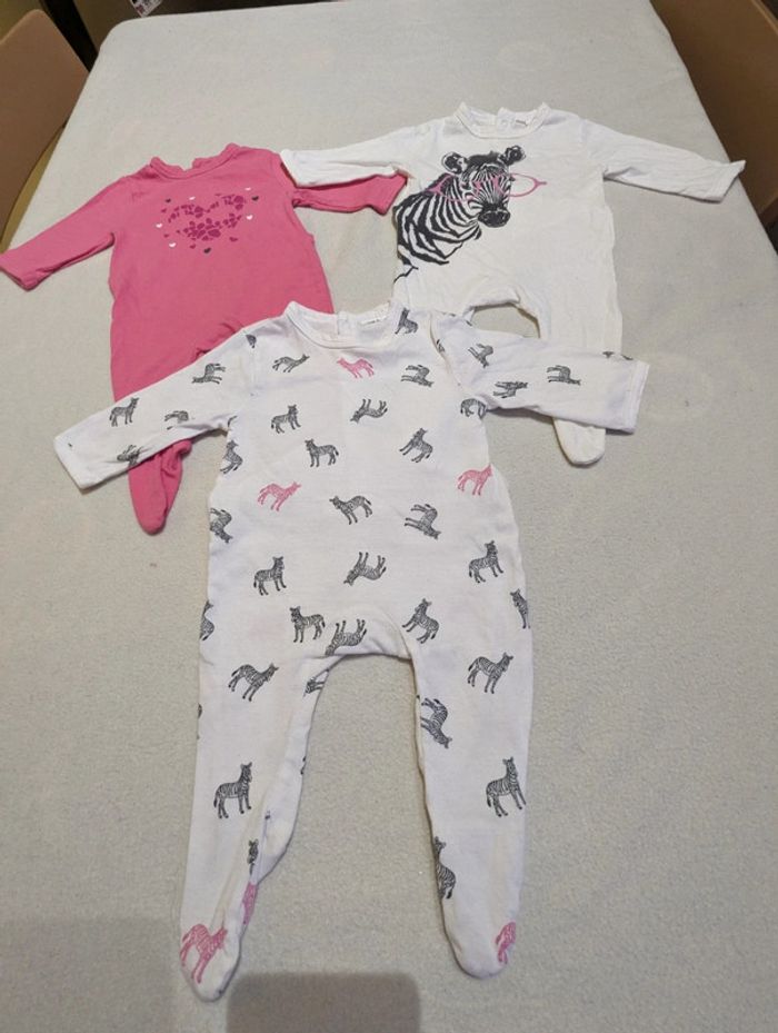 Lot 9 pièces bébé fille 1 mois printemps-été - photo numéro 12