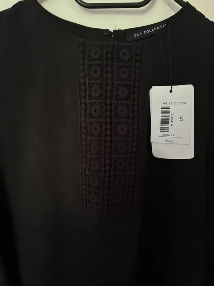 T-shirt/tunique brodée, Taille S, Clpshop neuf avec étiquette. - photo numéro 3