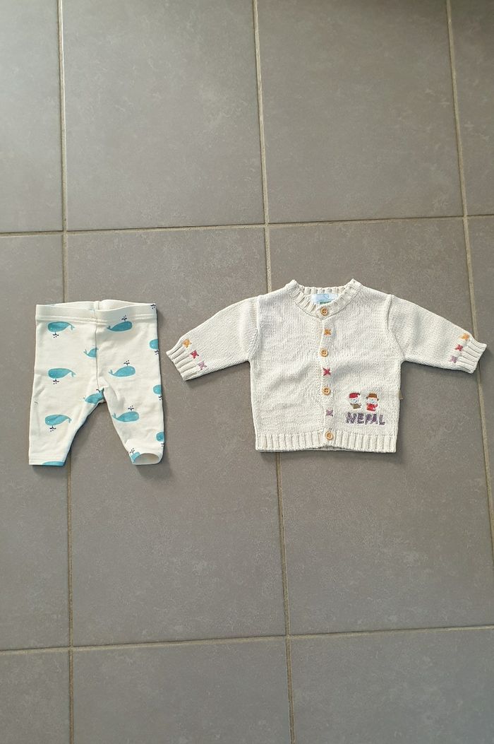 Lot vêtements garçon 0 et 1 mois automne hiver - photo numéro 8