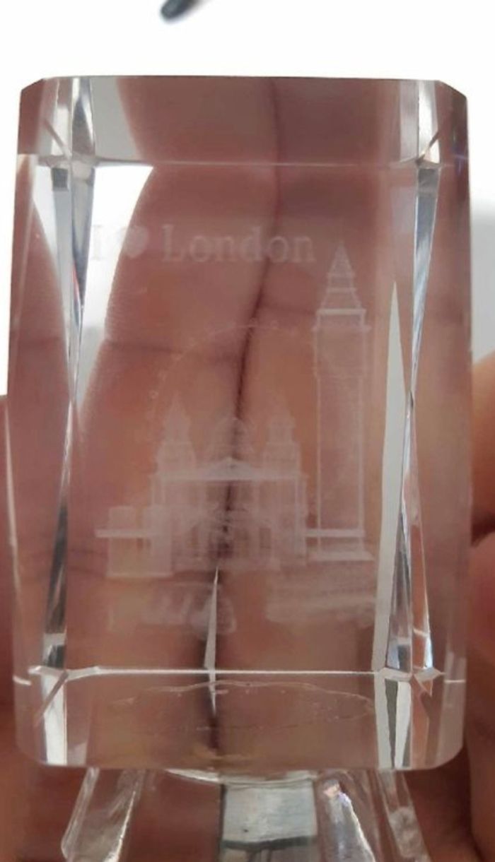 Décoration rectangle en verre 3D I love London - photo numéro 4