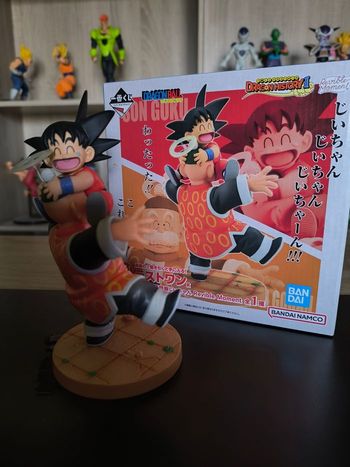Figurine Dragon Ball – Son Goku & Grand père Gohan – Ichiban Kuji - Last One – Officielle Japon