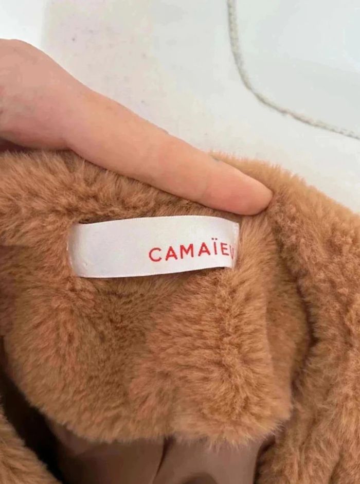 Veste marron moumoute - photo numéro 3