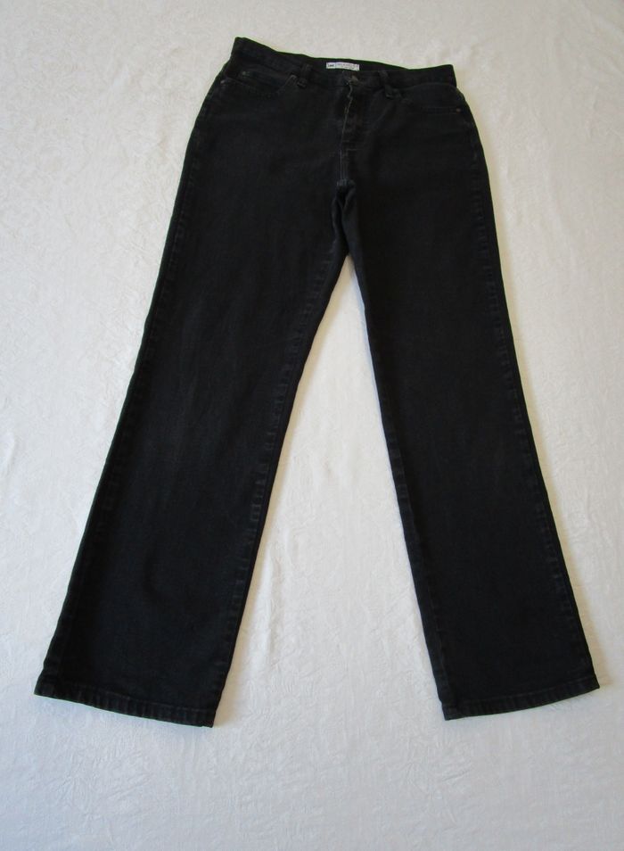 Jean femme LEE coupe droite Relaxed Mid Rise Taille 40 W30 L32 Noir (J272) - photo numéro 2