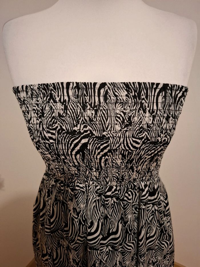 Robe bustier zebrée Ocean Club taille XS/S 34/36 - photo numéro 3