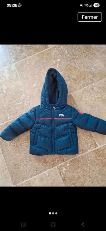 Manteau d'hiver levi's 12 mois 