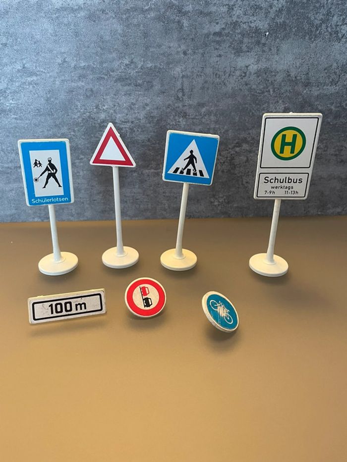 Playmobil panneaux de signalisation vintage