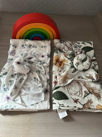 Lot couverture d'emmaillotage  de nouveau-né,