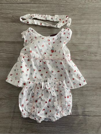 Ensemble robe + short + bandeaux