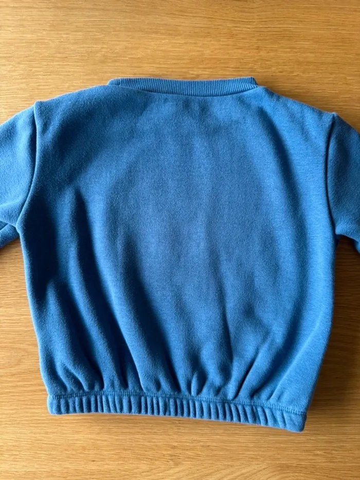 Pyjama molleton et coton 2 pièces ML bleu/blanc avec étoile - Taille 4 Ans - photo numéro 8