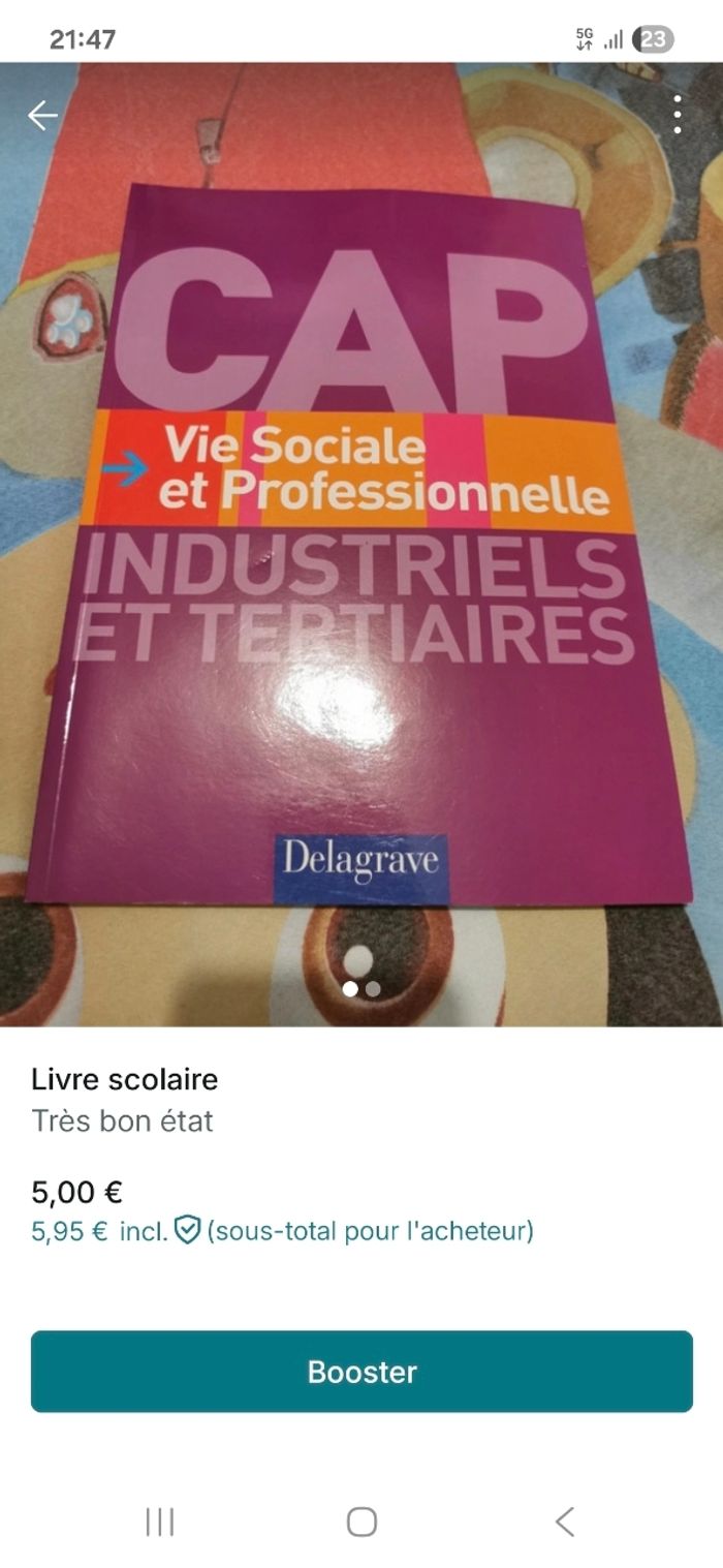 Livre scolaire CAP