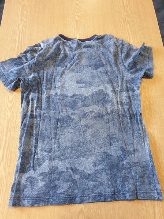 Tshirt homme Adidas M bleu marine/bleu ciel - photo numéro 2