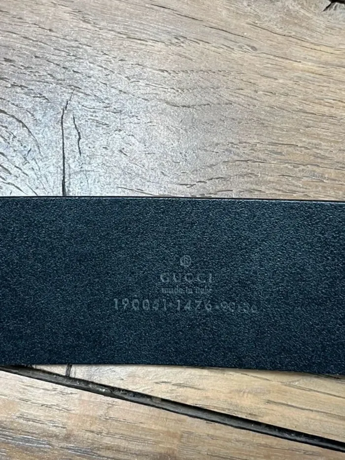 Ceinture noire et dorée Gucci - photo numéro 3