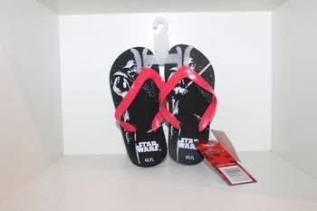 tongs star wars noire lanières rouge 30/31